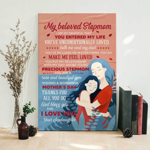 Gearhumans 3D You Are A Beautiful Gem Gift For Stepmom Custom Canvas