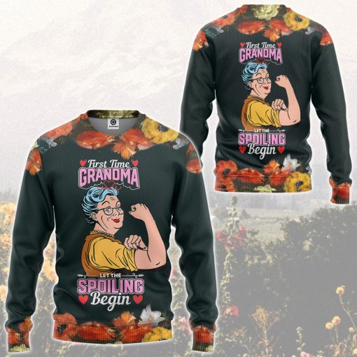 Gearhumans 3D First Time Grandma Custom Tshirt Hoodie Apparel - Image 10