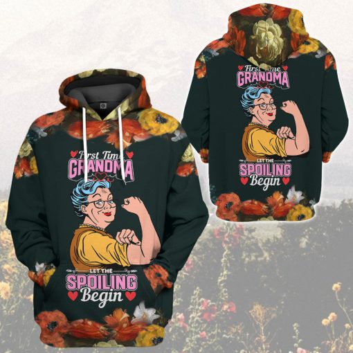 Gearhumans 3D First Time Grandma Custom Tshirt Hoodie Apparel - Image 9