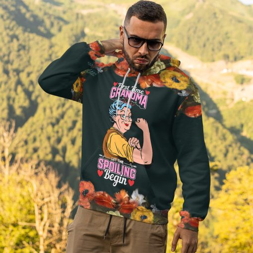 Gearhumans 3D First Time Grandma Custom Tshirt Hoodie Apparel - Image 12