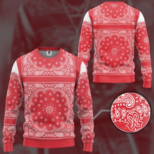 Gearhumans 3D Snoop Red Bandana Custom Tshirt Hoodie Apparel