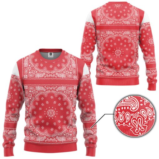 Gearhumans 3D Snoop Red Bandana Custom Tshirt Hoodie Apparel