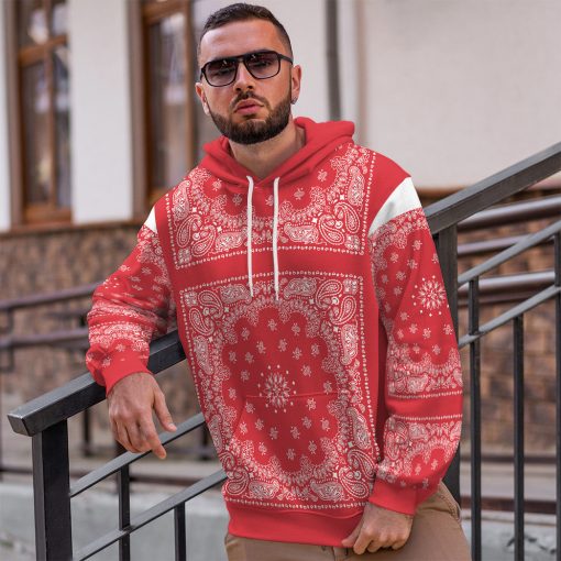 Gearhumans 3D Snoop Red Bandana Custom Tshirt Hoodie Apparel