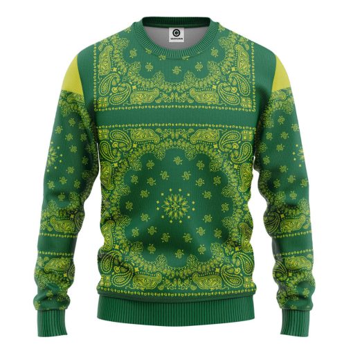 Gearhumans 3D Snoop Green Bandana Custom Tshirt Hoodie Apparel 14 Gearhumans 3D Snoop Green Bandana Custom Tshirt Hoodie Apparel