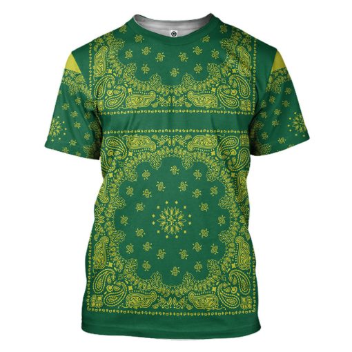 Gearhumans 3D Snoop Green Bandana Custom Tshirt Hoodie Apparel 15 Gearhumans 3D Snoop Green Bandana Custom Tshirt Hoodie Apparel