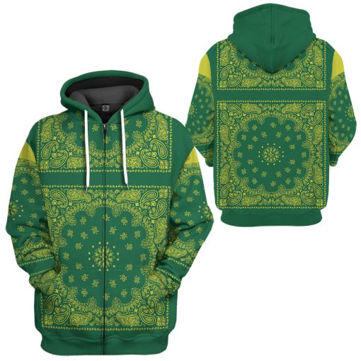 Gearhumans 3D Snoop Green Bandana Custom Tshirt Hoodie Apparel 20 Gearhumans 3D Snoop Green Bandana Custom Tshirt Hoodie Apparel