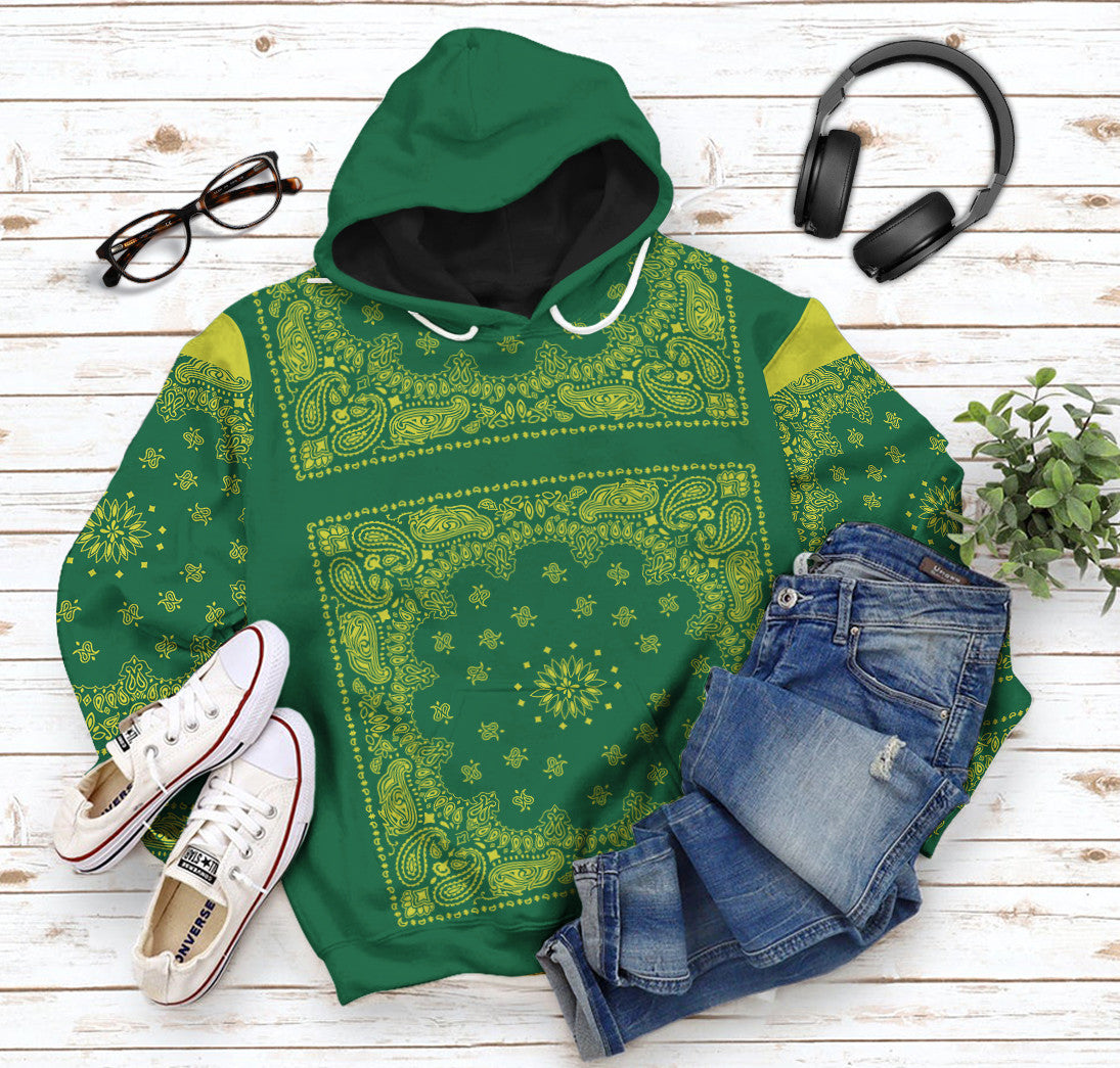 Gearhumans 3D Snoop Green Bandana Custom Tshirt Hoodie Apparel 11 Gearhumans 3D Snoop Green Bandana Custom Tshirt Hoodie Apparel - Image 11