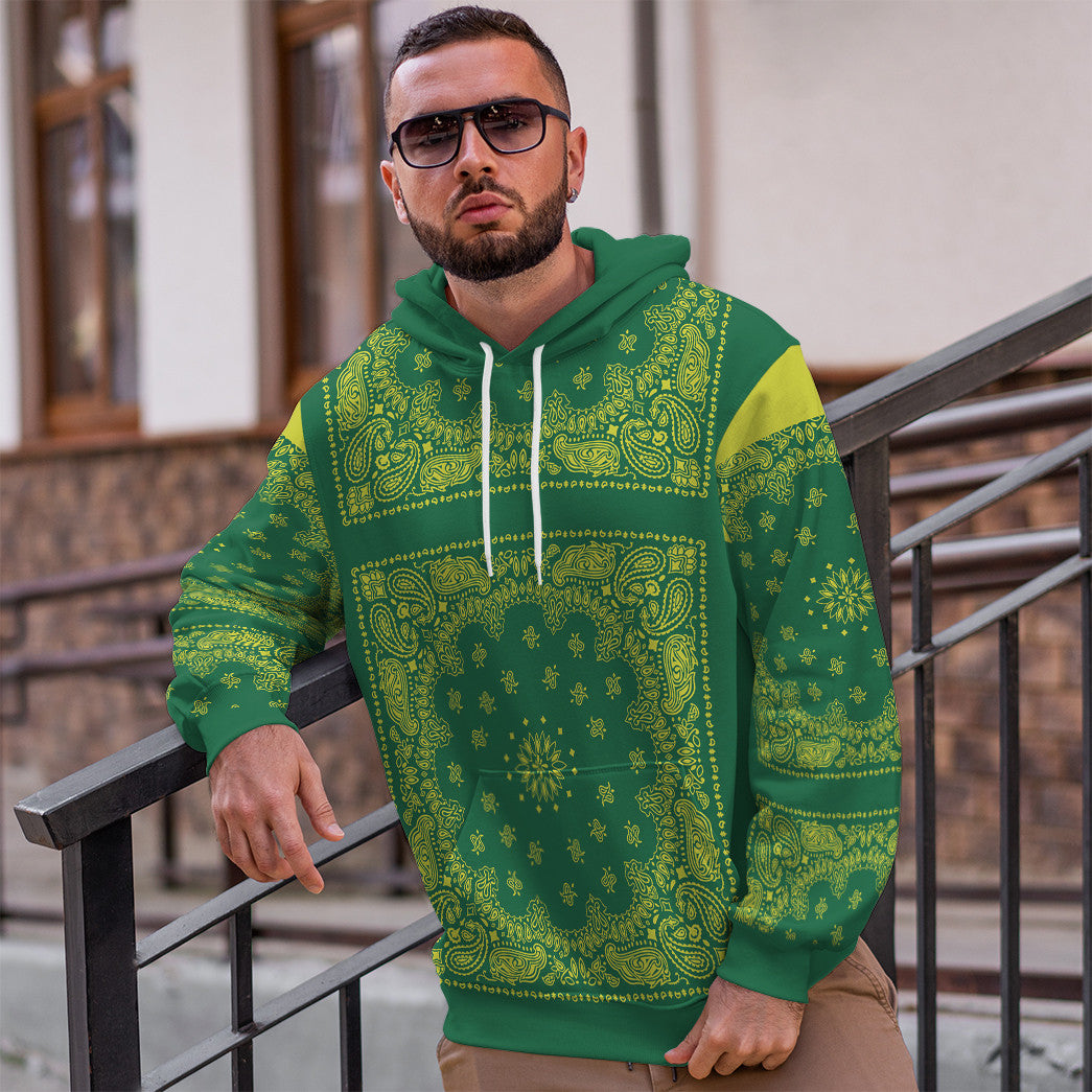 Gearhumans 3D Snoop Green Bandana Custom Tshirt Hoodie Apparel 12 Gearhumans 3D Snoop Green Bandana Custom Tshirt Hoodie Apparel - Image 12