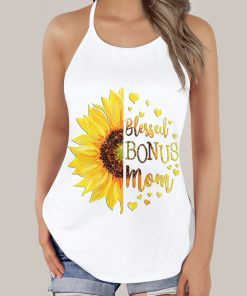 Gearhumans 3D Sunflower Bonus Mom Custom Cross Tank Top