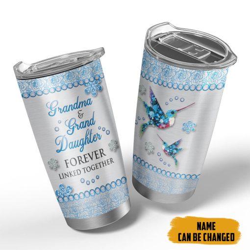 Gearhumans 3D Grandma And Grand Daughter Custom Tumbler - Image 4