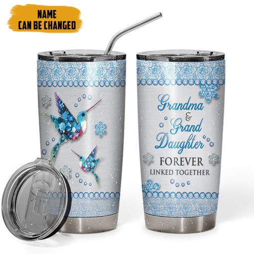 Gearhumans 3D Grandma And Grand Daughter Custom Tumbler - Image 3