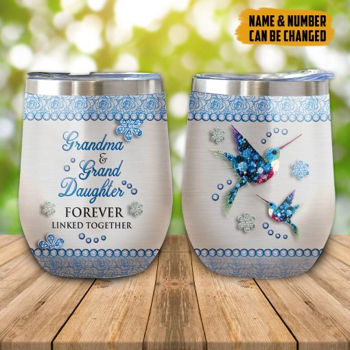 Gearhumans 3D Grandma And Grand Daughter Custom Tumbler - Image 8