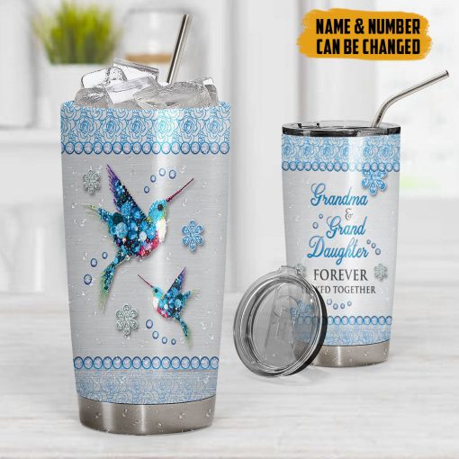 Gearhumans 3D Grandma And Grand Daughter Custom Tumbler - Image 6