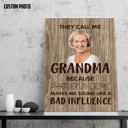 Gearhumans 3D They Call Me Grandma Custom Photo Canvas - Image 5