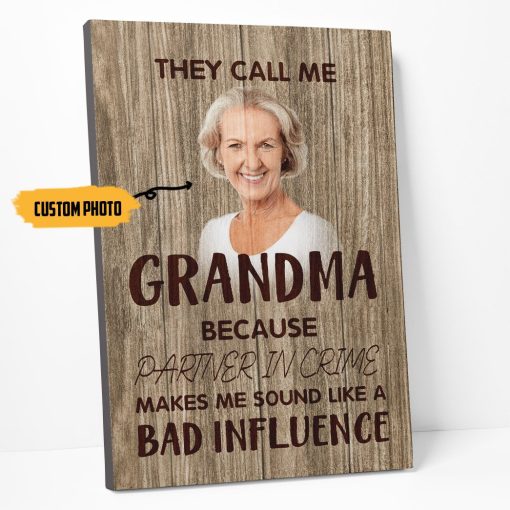Gearhumans 3D They Call Me Grandma Custom Photo Canvas - Image 2