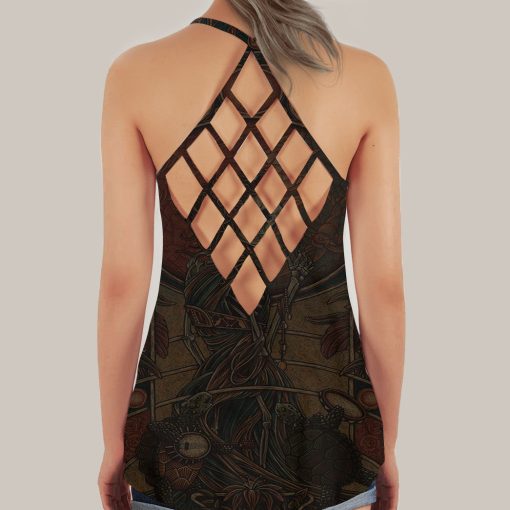 Gearhumans 3D Grateful Mom Mothers Day Custom Criss Cross Tank Top