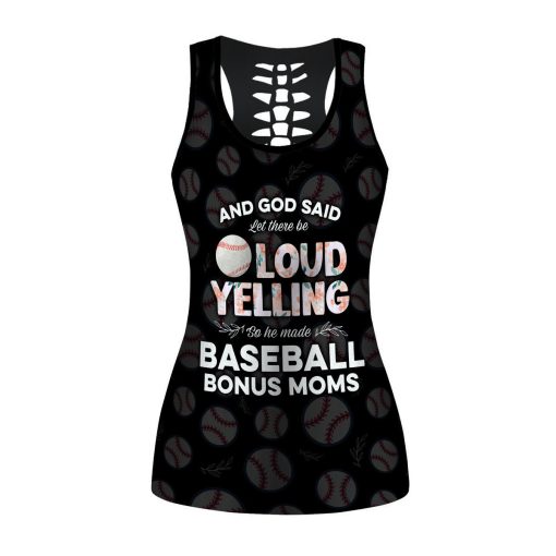 Gearhumans 3D So He Made Baseball Bonus Mom Shirt Mothers Day Custom Hollow Tank Top