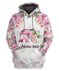 Gearhumans 3D Mama Bear Mothers Day Custom Tshirt Hoodie Apparel