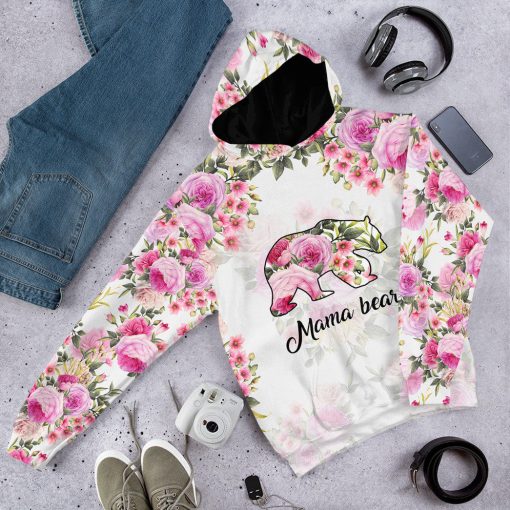 Gearhumans 3D Mama Bear Mothers Day Custom Tshirt Hoodie Apparel - Image 11