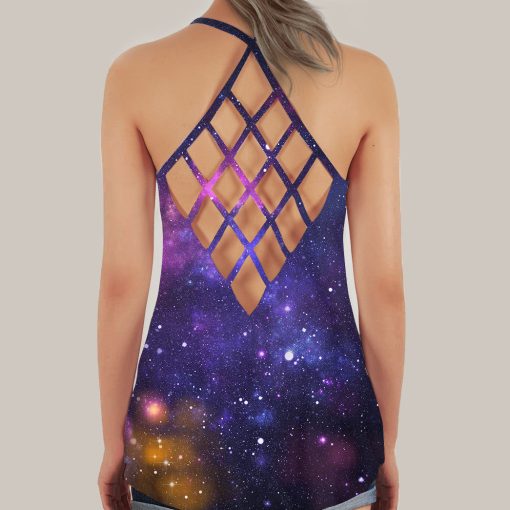 Gearhumans 3D Jedi Master Mom Mothers Day Custom Criss Cross Tank Top