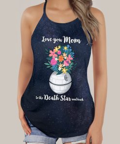Gearhumans 3D Love You Mom S.W Mothers Day Custom Criss Cross Tank Top