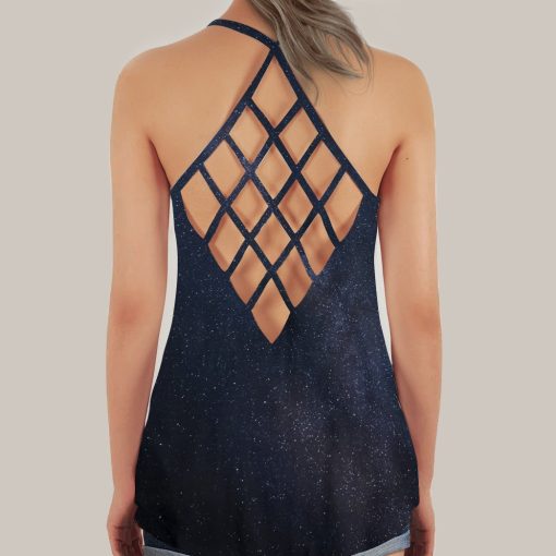 Gearhumans 3D Love You Mom S.W Mothers Day Custom Criss Cross Tank Top - Image 2