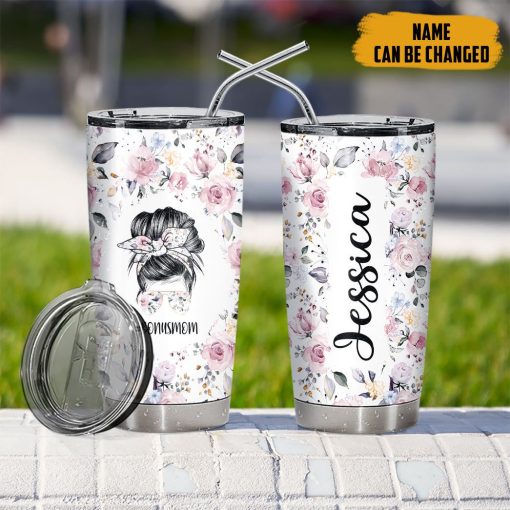 Gearhumans 3D Happy Mothers Day Gift For Bonus Mom Custom Name Tumbler - Image 7