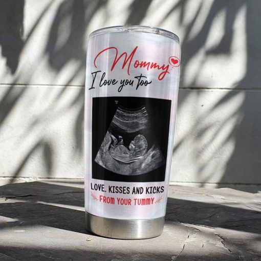 Gearhumans 3D To My Mommy To Be Happy Mothers Day Gift Custom Photo Tumbler