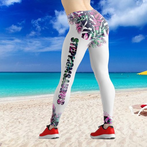 Gearhumans Gearhuman 3D Dont Mess With Stepmomsaurus Mothers Day Gift Custom Leggings