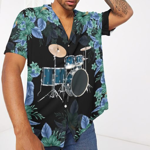 Gearhumans 3D Drum Tropical Custom Hawaiian Shirt 3 Gearhumans 3D Drum Tropical Custom Hawaiian Shirt - Image 3