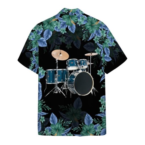 Gearhumans 3D Drum Tropical Custom Hawaiian Shirt 2 Gearhumans 3D Drum Tropical Custom Hawaiian Shirt - Image 2
