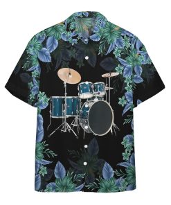 Gearhumans 3D Drum Tropical Custom Hawaiian Shirt