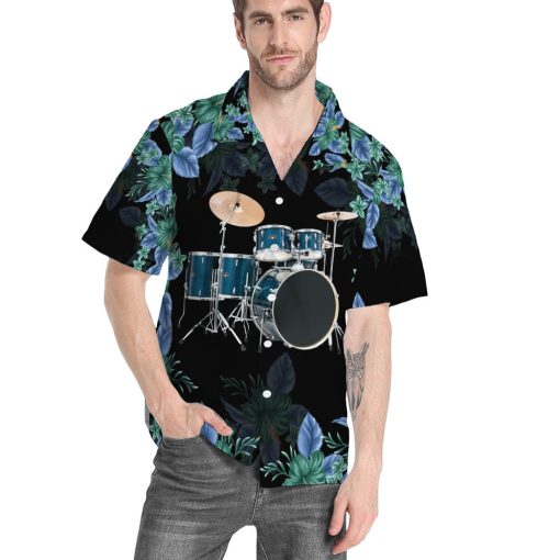 Gearhumans 3D Drum Tropical Custom Hawaiian Shirt 4 Gearhumans 3D Drum Tropical Custom Hawaiian Shirt - Image 4