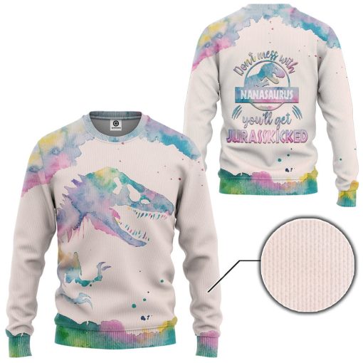 Gearhumans 3D Nanasaurus Custom Tshirt Hoodie Apparel - Image 6