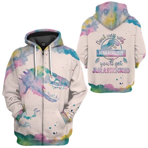 Gearhumans 3D Nanasaurus Custom Tshirt Hoodie Apparel - Image 8