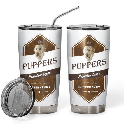 Gearhumans 3D Letterkenny Puppers Custom Tumbler - Image 3