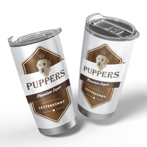 Gearhumans 3D Letterkenny Puppers Custom Tumbler - Image 4