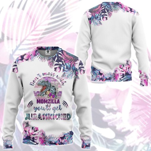 Gearhumans Gearhuman 3D Dont Mess With Momzilla Mothers Day Gift Custom Tshirt Hoodie Apparel - Image 18