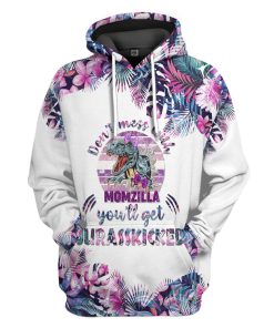 Gearhumans Gearhuman 3D Dont Mess With Momzilla Mothers Day Gift Custom Tshirt Hoodie Apparel
