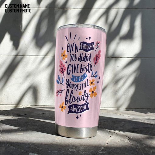 Gearhumans 3D Happy Mothers day To My Amazing Stepmom Custom Name Custom Photo Tumbler - Image 4