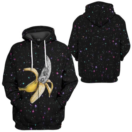 Gearhumans 3D Banana Galaxy Custom Tshirt Hoodie Apparel - Image 8