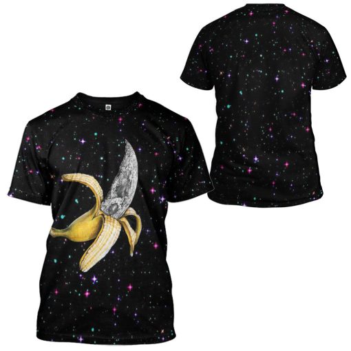 Gearhumans 3D Banana Galaxy Custom Tshirt Hoodie Apparel - Image 7