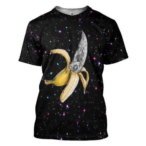 Gearhumans 3D Banana Galaxy Custom Tshirt Hoodie Apparel - Image 3