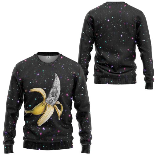 Gearhumans 3D Banana Galaxy Custom Tshirt Hoodie Apparel - Image 6