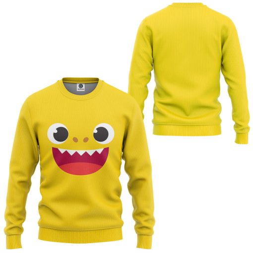 Gearhumans 3D Baby Shark Family Custom Tshirt Hoodie Apparel - Image 7