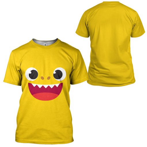 Gearhumans 3D Baby Shark Family Custom Tshirt Hoodie Apparel - Image 8