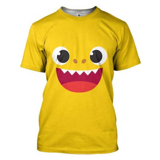 Gearhumans 3D Baby Shark Family Custom Tshirt Hoodie Apparel - Image 3