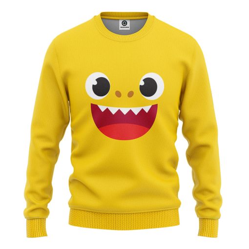 Gearhumans 3D Baby Shark Family Custom Tshirt Hoodie Apparel - Image 2