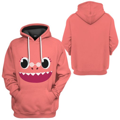 Gearhumans 3D Grandma Shark Family Custom Tshirt Hoodie Apparel - Image 5