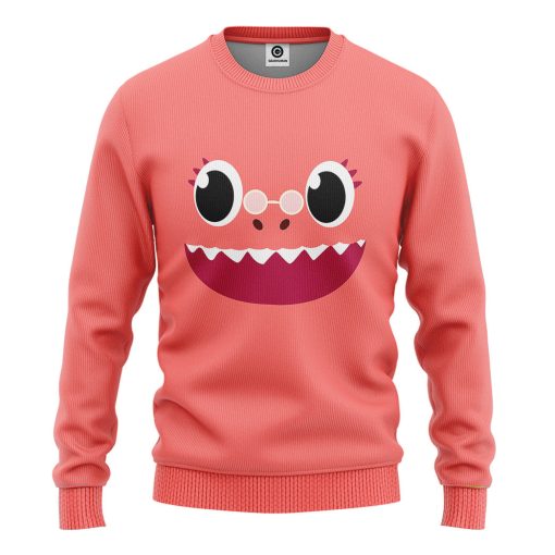 Gearhumans 3D Grandma Shark Family Custom Tshirt Hoodie Apparel - Image 2